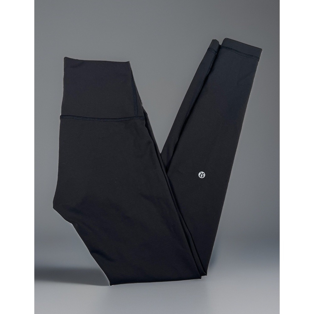 Lululemon Align High Rise Pant Women 4 Black Nulu Yoga Leggings 28" LW5DJOS